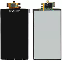 Дисплей Sony Ericsson Xperia Arc LT15i, Xperia Arc S LT18i, Xperia Arc X12 з тачскріном, оригінал, Black