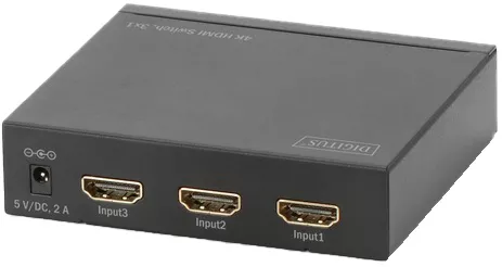 Видео коммутатор HDMI (INx3 - OUTx1), 4K Digitus - фото 1