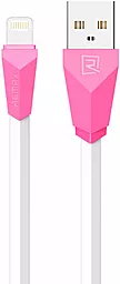 Кабель Remax Alien USB-A - Lightning 12w 2.4a 1м cable Pink (RC-030i) - фото Кабель Remax Alien USB-A - Lightning 12w 2.4a 1м cable Pink (RC-030i)