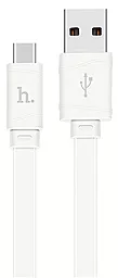 Кабель Hoco X5 Bamboo USB-A - Type-C 12w 2.4a 1м cable White - фото Кабель Hoco X5 Bamboo USB-A - Type-C 12w 2.4a 1м cable White