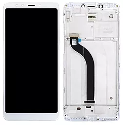 Дисплей Xiaomi Redmi 5 с тачскрином и рамкой, White - фото Дисплей Xiaomi Redmi 5 с тачскрином и рамкой, White