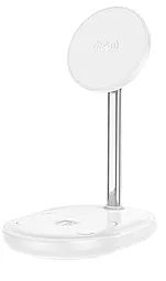 Беспроводная док-станция Hoco CW40 3-in-1 15w wireless charger white
