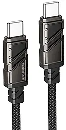 Кабель Borofone BU54 Might USB Type-C - Type-C cable 60w 3a 1.2м PD cable Black - фото Кабель Borofone BU54 Might USB Type-C - Type-C cable 60w 3a 1.2м PD cable Black