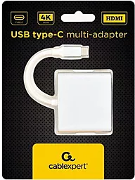 Видео переходник (адаптер) Cablexpert USB Type-C - HDMI White (A-CM-HDMIF-02-SV) - миниатюра 2