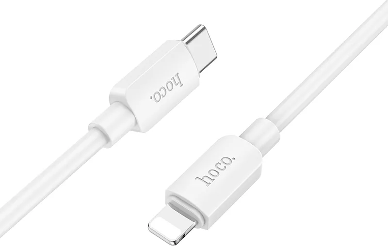 Кабель Hoco X96 Hyper USB Type-C - Lightning 20w 2.4a 1м PD сable White - фото 2