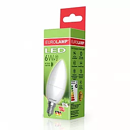 Светодиодная лампа EUROLAMP ЕКО CL 6W E14 3000K (LED-CL-06143(D)) - миниатюра 2