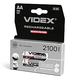 Аккумулятор Videx AA (R6) 2100mAh 2шт - фото Аккумулятор Videx AA (R6) 2100mAh 2шт