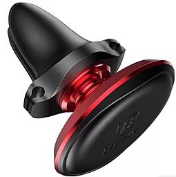 Автодержатель магнитный Baseus Small Ears Series Magnetic Car Air Vent Mount with Cable Clip Red (SUGX-A09) - миниатюра 3