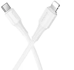 Кабель Hoco X120 USB Type-C - Lightning 27w 3a 1м PD сable White - миниатюра 3 Кабель Hoco X120 USB Type-C - Lightning 27w 3a 1м PD сable White - миниатюра 3
