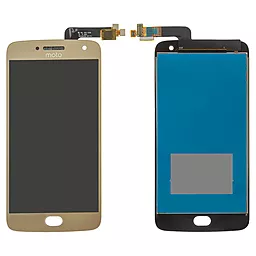 Дисплей Motorola Moto G5 Plus (XT1680, XT1681, XT1684, XT1685, XT1686, XT1687) з тачскріном, Gold