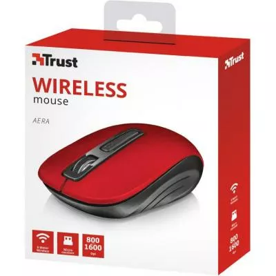 Компьютерная мышка Trust Aera Wireless (22374) Red - фото 5