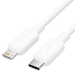 Кабель Vention USB Type-C - Lightning 30w 3a 1м PD cable White (LAJWF)