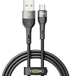 Кабель Yoki YK-EX11 EXTRA USB-A - micro USB 15w 3a 1.2м cable Black - фото Кабель Yoki YK-EX11 EXTRA USB-A - micro USB 15w 3a 1.2м cable Black