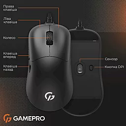 Компьютерная мышка GamePro GM690B Black - миниатюра 7