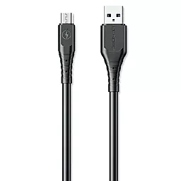 Кабель WK WDC-152 Wargod USB-A - micro USB 30w 6a 1м cable Black - фото Кабель WK WDC-152 Wargod USB-A - micro USB 30w 6a 1м cable Black