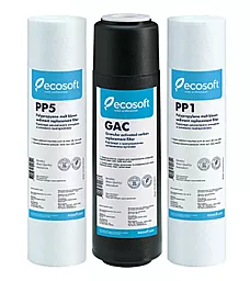 Комплект картриджів для фільтра зворотного осмосу Ecosoft 1-2-3 (для звичайної водопровідної води) (CPV3ECOSTD) - мініатюра 3
