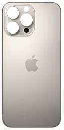 Задняя крышка корпуса Apple iPhone 16 Pro Max (big hole) Natural Titanium - фото Задняя крышка корпуса Apple iPhone 16 Pro Max (big hole) Natural Titanium