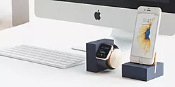 Док-станция для умных часов Apple Watch Native Union Dock Midnight Blue/Gold (DOCK-AW-SL-MAR) - миниатюра 6