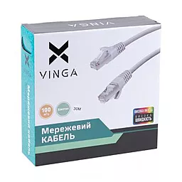 Патч-корд RJ-45 30м Vinga Cat. 5e UTP CCA білий (5E0.5CCA-30.0) - мініатюра 2 Патч-корд RJ-45 30м Vinga Cat. 5e UTP CCA білий (5E0.5CCA-30.0) - мініатюра 2