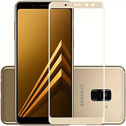 Захисне скло ArmorStandart Full Cover Samsung A730 Galaxy A8 Plus 2018 Gold (ARM50891)