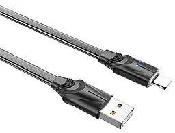 Кабель Borofone BU12 Synergy USB-A - Lightning 12w 2.4a 1.2м cable Black - миниатюра 3 Кабель Borofone BU12 Synergy USB-A - Lightning 12w 2.4a 1.2м cable Black - миниатюра 3