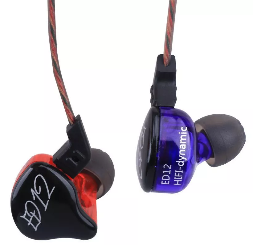 Навушники KZ ED12 Mic Blue-Red - фото 3