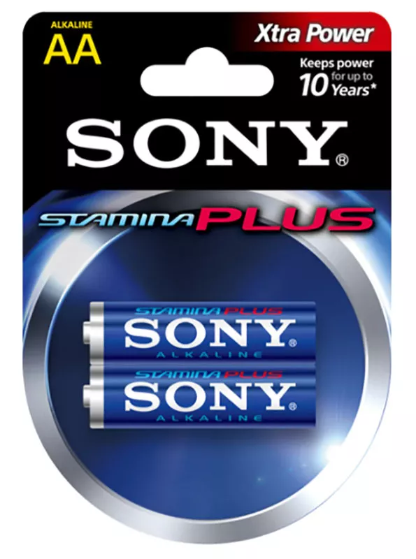 Батарейки Sony AA (LR6) Stamina Plus 2шт (6409721) - фото 1