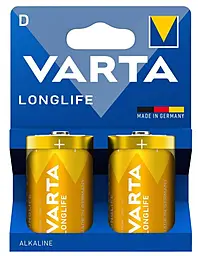 Батарейки Varta Longlife LR20/D 2шт. - фото Батарейки Varta Longlife LR20/D 2шт.