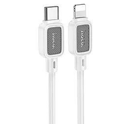 Кабель Hoco X108 Benefit USB Type-C - Lightning 27w 3a 1м PD сable White - фото Кабель Hoco X108 Benefit USB Type-C - Lightning 27w 3a 1м PD сable White