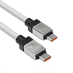 USB PD Кабель Baseus CoolPlay Series 100W 2M USB Type-C - Type-C white (CAKW000302) - миниатюра 5