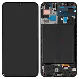 Дисплей Samsung Galaxy A50 A505 з тачскріном і рамкою, оригінал, Black