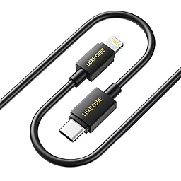 Кабель Luxe Cube USB Type-C - Lightning 15w 3a 2м сable Black - фото Кабель Luxe Cube USB Type-C - Lightning 15w 3a 2м сable Black