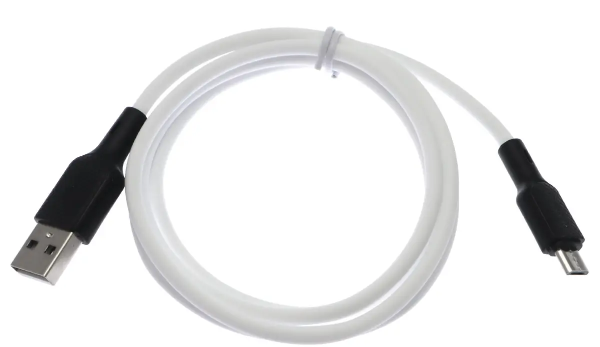 Кабель Earldom EC-154M USB-A - micro USB 12w 2.4a 1м cable White - фото 2