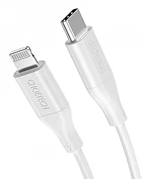 Кабель USB PD Choetech MFI 30w 3a 1.2m USB Lightning cable white (IP0040-WH)