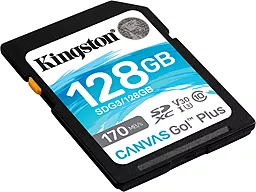 Карта памяти Kingston SDXC 128GB Canvas Go Plus Class 10 UHS-I U3 V30 (SDG3/128GB) - миниатюра 2