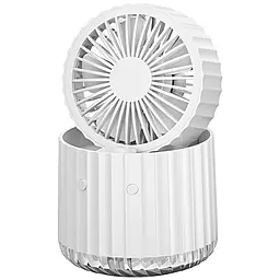 Портативний вентилятор Epik Rapid Cooling 3in1 з водяним охолодженням і підсвічуванням White - фото Портативний вентилятор Epik Rapid Cooling 3in1 з водяним охолодженням і підсвічуванням White