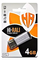 Флешка Hi-Rali 4GB Stark Series USB 2.0 (HI-4GBSTSL) Silver