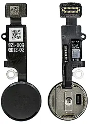 Зовнішня кнопка Home Apple iPhone 8 / iPhone 8 Plus зі шлейфом, муляж Black