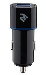 Автомобільний зарядний пристрій 2E Dual USB Car Charger 2.4A&2.4A Black (2E-ACR01-B)