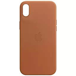 Чохол Apple Leather Case Full for iPhone XR Brown
