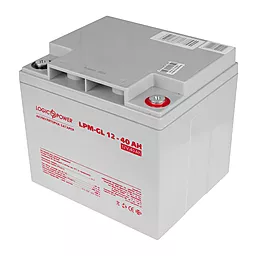 Акумуляторна батарея Logicpower LPM-GL 12V 40Ah GEL (4154) - мініатюра 2