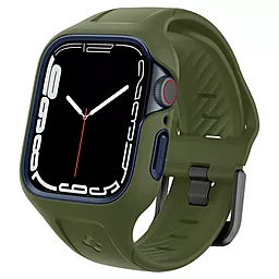 Чохол та ремінець Spigen Liquid Air Pro для Apple Watch 8/7 (45mm), Moss Green (ACS04408)