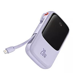 Повербанк Baseus Qpow Pro 10000 mAh 20W Lightning Purple (PPQD020005) - фото Повербанк Baseus Qpow Pro 10000 mAh 20W Lightning Purple (PPQD020005)