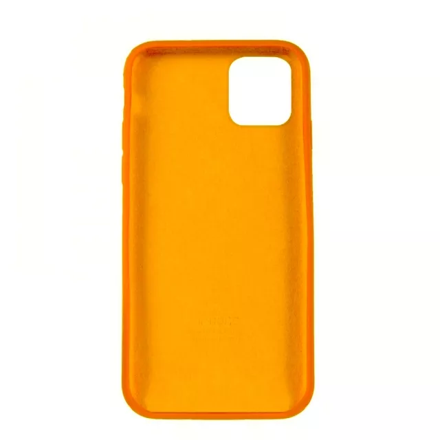 Чохол Silicone Case Full для Apple iPhone 11 Pro Max Orange - фото 2