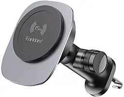 Тримач з бездротовою зарядкою Earldom 15W ET-WC60 Black - фото Тримач з бездротовою зарядкою Earldom 15W ET-WC60 Black
