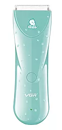 Детская машинка для стрижки VGR V-150 3 насадки Blue - фото Детская машинка для стрижки VGR V-150 3 насадки Blue