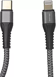 Кабель Jellico IP-190 USB Type-C - Lightning 18w 3a 1м PD сable Black (RL060813) - фото Кабель Jellico IP-190 USB Type-C - Lightning 18w 3a 1м PD сable Black (RL060813)