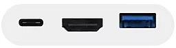 Мультипортовий Type-C хаб Macally USB-C -> HDMI/USB/USB-C White (UCHDMI4K)