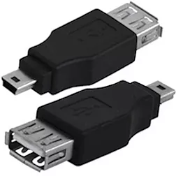 OTG-переходник EasyLife M-F mini USB 5pin -> USB-A Black - фото OTG-переходник EasyLife M-F mini USB 5pin -> USB-A Black