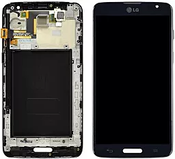 Дисплей LG G Pro Lite (D680, D682) з тачскріном і рамкою, Black